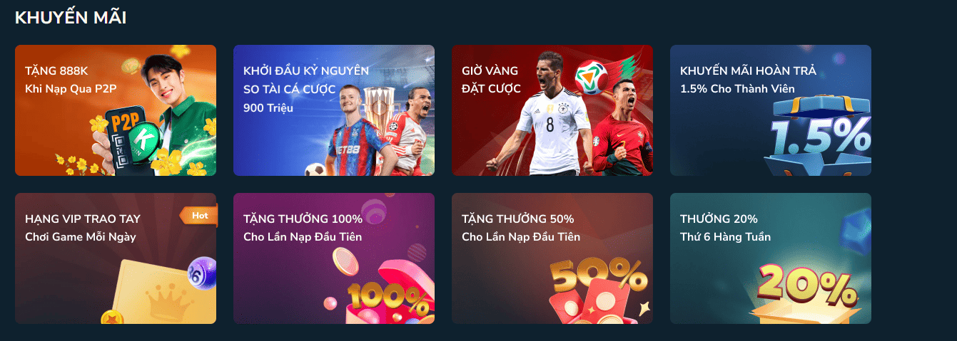 Tổng hợp những ưu đãi đặc biệt dành cho người chơi tại TA88